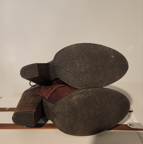 Steve Madden Burgundy Leather Boots - Picture 6 of 6